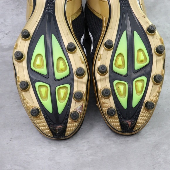 Nike Football Cleats Alpha Talon Elite TD Sz 14 Black/Gold Saints Player Issued - Picture 16 of 16